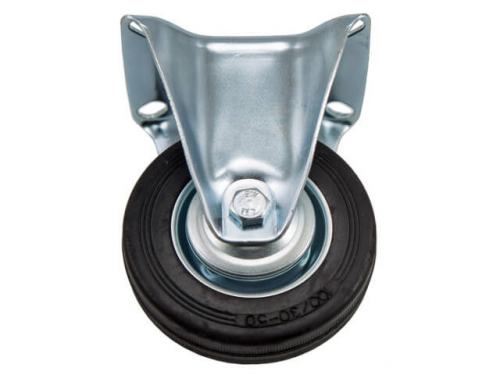 Колесо поворот.без торм., платформа,d200 мм ПРОМЫШЛ,УСИЛЕН, (210кг)чер.рез.