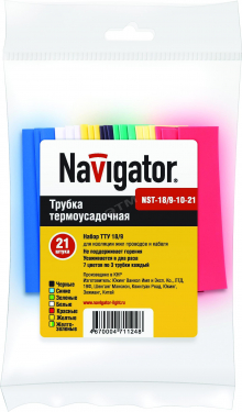Набор трубка термоуст.(ТУТ) 4,6,8,1,12 NST-412-10-34-M Navigator