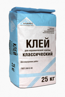 Жаростойкая смесь "ОМИКС"для кладки печей и каминов 25кг