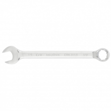 Ключ комбинированный, 19 мм, CrV, матовый хром// MATRIX