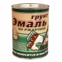 Грунт-эмаль 3 в1 вишневый 0,9 кг, "White House"