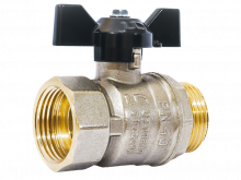 Кран шаровой 20.в-н.бабочка латунный LD Pride 47.