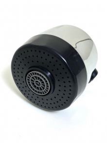 Аэратор-насадка на излив хром/чёрн.эконом