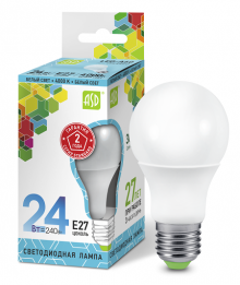 Лампа светодиодная ASD LED-A65 24Вт 220В Е27 4000К