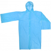 Плащ дождевик на кнопках с капюшоном глянцевый 110*65см