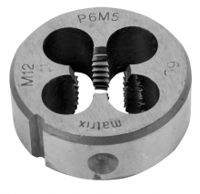 Плашка М12 х 1,75 мм, Р6М5 // MATRIX