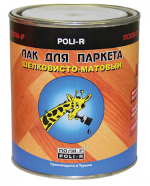 Лак паркетный "Поли-Р" шелковисто-матовый 0,75 л