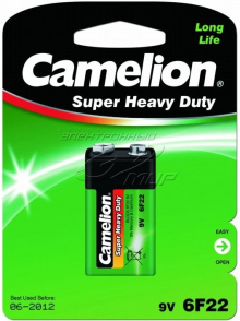 Батарейка "Camelionl" Super Heavy Duty тип 6F22