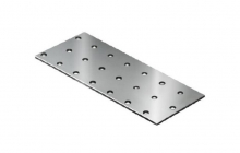 Пластина крепежная, 17x80x2 цинк