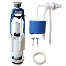 Арматура д/бач.АБ 77,54 2-х уров. боковая подв.кнопка хром