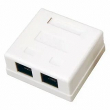 Rexant розетка 2-м ОП. бел.(RJ 45)