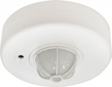 Датчик движения SEN4/LX28A 1200W 6m 120гр. (гориз) 360гр. (верт) потол. белый Feron