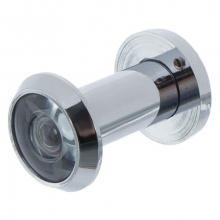 Глазок дверной ИНТЕКРОН 80-130 пластик хром