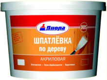 Шпатлевка 005 По дереву 1кг/ Белая Диола