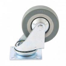 Колесо поворотное d-75 мм крепление платформенное СИБРТЕХ