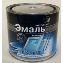 Эмаль акрил. для окон и дверей белая 0,9 кг Атлас "Радуга 115"