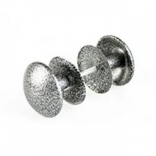 Ручка дверная РК2-1 полимер серебро