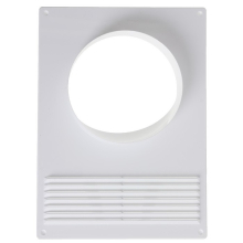 Торцевая площадка D=115/120мм/12,5х18 пластиковая с решеткой