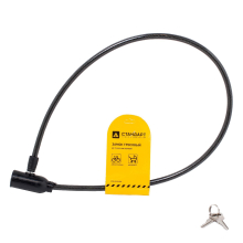 Замок тросовый СТАНДАРТ 800мм ВС-Т8 черный