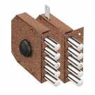 Эльбор 05.59 Замок накладной сувальдный 3 стержня d-14мм,никель,,медный антик