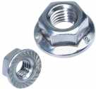Гайка, м6, с пресшайбой, цинк, Din 6923