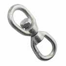 Вертлюг, м8, петля-петля, никель (5/16)