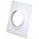 Торцевая площадка D=110мм/23,5х19,5,металлическая белая