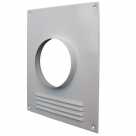 Торцевая площадка D=120мм/23,5х19,5,металлическая белая с решёткой