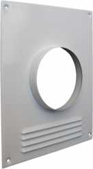 Торцевая площадка D=150мм/23,5х19,5,металлическая белая с решёткой