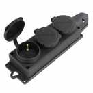 Колодка 3гн. с/з каучук UNIVersal 1323