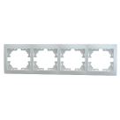 Рамка 4-м Zena горизонт. бел. 