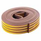 Уплотнитель PRAKTISCHE Профиль E, коричневый (9,0 х4.0мм)