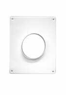 Торцевая площадка D=120мм/25х18,пластик белая