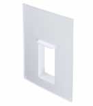 Торцевая площадка 60*120/25х18,Вертикальная пластик белая