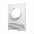 Торцевая площадка D=150мм/25х18,с решёткой пластик белая