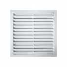 Решетка 25х25 с сеткой металлическая белая МЭ