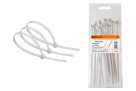 Хомуты нейлоновые, 2,5 х 180 белые, 100 шт
