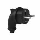 Вилка угловая каучук 1ф 16А 220-240В Universal