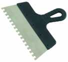 Шпатель фасадный, зубчатый, 150мм, зуб 4х4 Декор