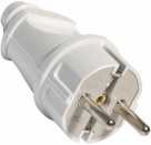 Вилка электрич.с/з. прям.бел. 16А UNIVersal