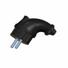 Вилка угловая каучук 1ф 16А 220-240В Lezard