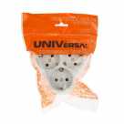 Разветвитель-тройник 3 гнезда c/з 16А белый UNIVersal АК303