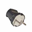 Штепсель с/з16А чёрный UNIVersal А1020