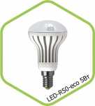 Лампа светодиодная ASD LED-R50 5Вт 220В Е14 4000К