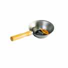 Ковш стальной штукатурный, деревянная ручка// SPARTA