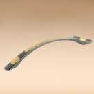 Ручка мебельная 207-96 графит./золото 