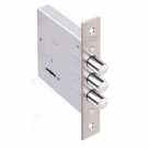 Эльбор 04,02 врезной сувальдный 3 стержня d-14мм,никель,задвижка,медный антик 3351