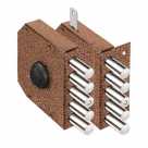 Эльбор 06.51 Замок накладной сувальдный 5 стержня d-18мм,никель,медный антик