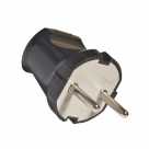 Вилка эл. прямая б/з черная AVK6-30 EKF