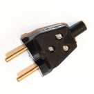 Вилка В6-001 прямая универсальная черная с кембриком